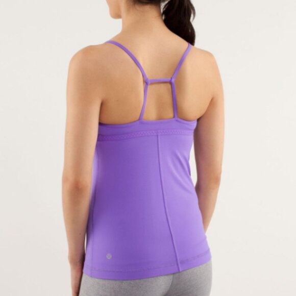 Lululemon Live Lightly Tank Power Purple / White Size 2 - Picture 7 of 8